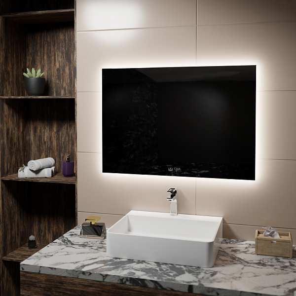 Line Н Зеркало с LED подсветкой и сенсором, 1000х700