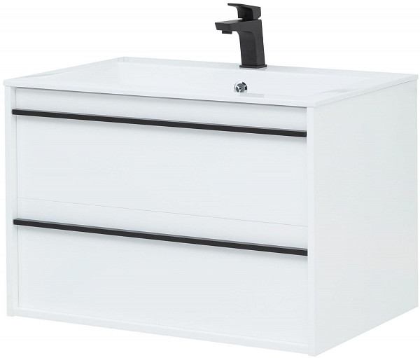 Тумба под раковину Aquanet Lino 80 белый матовый 00253903