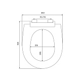 Сиденье из полипропилена, Soft Close, 005, IDDIS, 005PPS3i31
