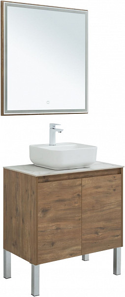 Мебель для ванной Aquanet Nova Lite 75 дуб рустикальный (2 дверцы) 00302537