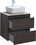 Тумба под раковину Aquanet Nova Lite 60 дуб черный (2 ящика) 00287894