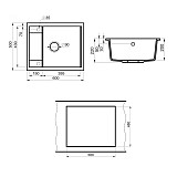 Мойка кухонная Point Римо 60 PN3010AL, серый