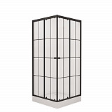 Душ. уголок NG-0190-14 (900х900х1950) низкий поддон(14см), стекло прозрачное,  2 места
