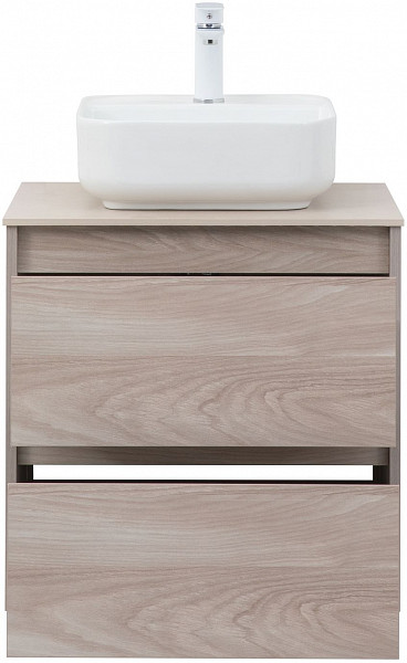 Тумба под раковину Aquanet Nova Lite 60 орех светлый (2 ящика) 00287884
