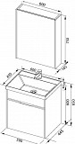 Мебель для ванной Aquanet Латина 60 белый (1 ящик) 00180120