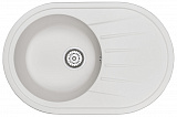 Мойка кухонная Granula овальная кварц 7601, БЕЛЫЙ