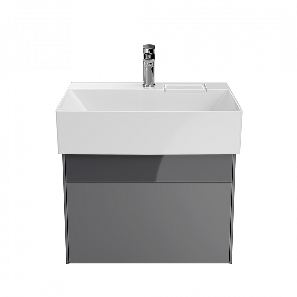 Тумба Kerama Marazzi LOGICA подвесная 2 ящика 60 см, стальной серый