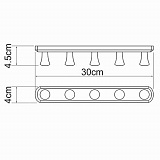 Кронштейн настенный Wasserkraft K-1075