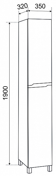 Пенал АГАТА 35 Правый