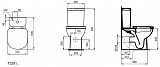 Унитаз-компакт напольный Ideal Standard Tempo T328101