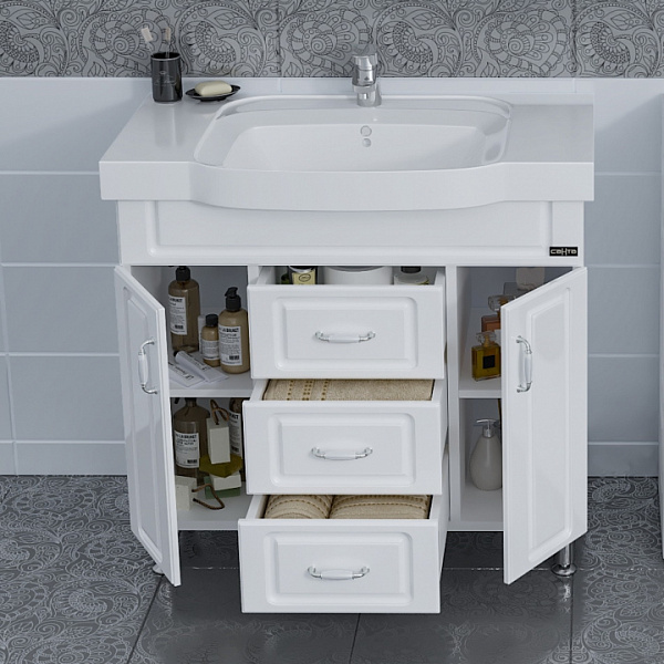 Тумба под раковину напольная Монарх 90 Санта 700207