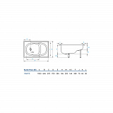 Ванна стальная "Koller Pool" 1050x700 с сиденьем