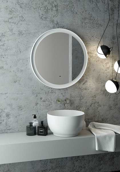 Зеркало Континент "Planet white Led" D 700 с бесконтактным сенсором