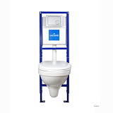 Комплект Cersanit DELFI унитаз + инсталляция S-SET-DEL/LeonN/TPL/Cm-w