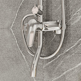 Смеситель с верхним душем, Simp, Milardo, SIMSB1FM06