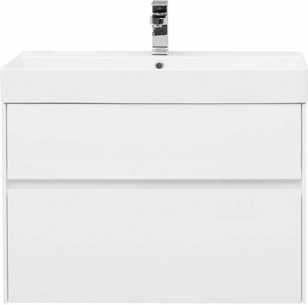 Тумба с раковиной Aquanet Бруклин 85 белый 00212598