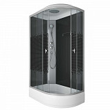 Душ.каб. NG-3524-14L BLACK (1200х800х2150) низкий поддон(26см) стекло  МОЗАИКА 4 места
