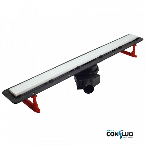 Душевой лоток Pestan Confluo Frameless Line 650 White Glass