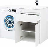 Тумба под раковину Aquanet Токио 58 белый (напольная, 1 ящик, 2 дверцы) 00237745