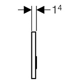 Клавиша смыва Geberit Sigma 50 115.788.SQ.5 умбра