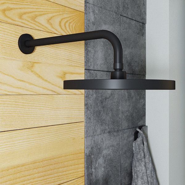 Кронштейн для верхнего душа, черный, IDDIS, 001BB35i61