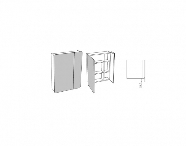 Зеркало-шкаф Corozo "Монро 60"