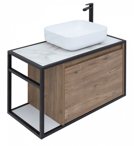 Тумба под раковину Aquanet Nova Lite Loft 75 R дуб рустикальный 00261657