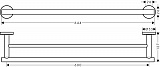 Полотенцедержатель двойной Hansgrohe Logis Universal 41712000