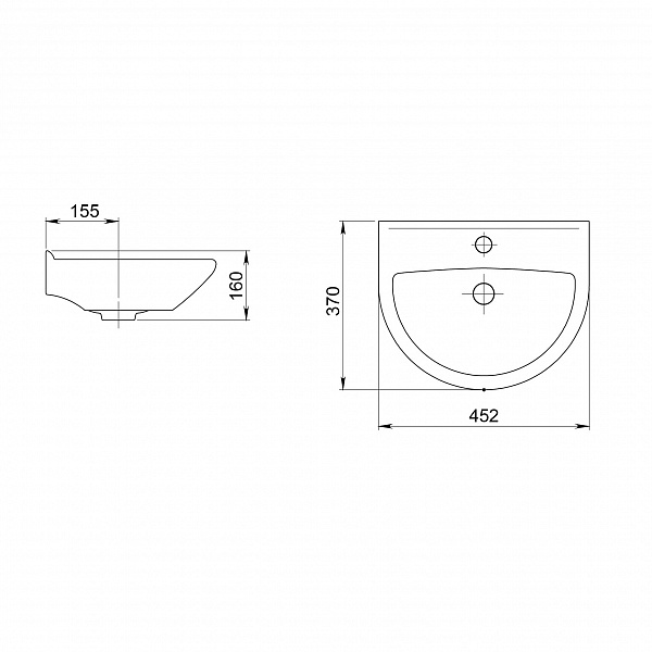Раковина Santeri Родничок белый 131310S0010B0