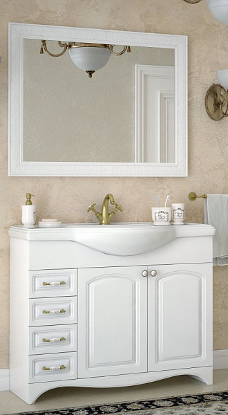 Тумба под раковину Corozo Классика 105 белая SD-00000315