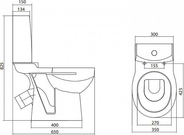 Унитаз Аллегро Лайт 1WH302356 Santek