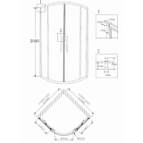 Душевой уголок Grossman PR-100S (100x100x200) Grossman