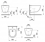 Биде подвесное Laufen Pro 8.3095.2.000.304.1
