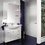 Зеркало-шкаф Акватон Эмили 105x111 1A008602EM01L левый с подсветкой