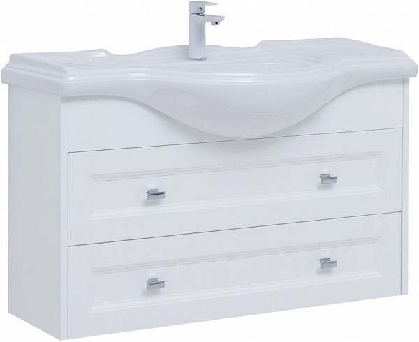 Тумба под раковину Aquanet Монте 105 белый матовый 00303999