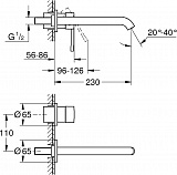 Смеситель для раковины Grohe Essence New 19967001