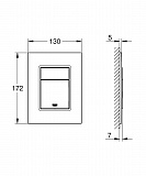 Клавиша смыва для унитаза Grohe Skate Cosmopolitan 37535000