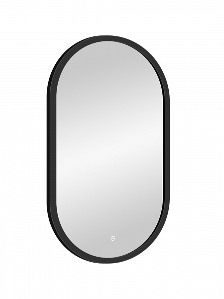 Зеркало Континент "Prime Black Led" 450х800 в МДФ раме