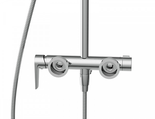 Душевая система MODUO (смеситель стандартный) с изливом 5 режимов шланг 150 металл