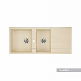 Мойка для кухни Aquaton Торина прямоугольная с крылом и дополнительной чашей шампань 1A712032TR290