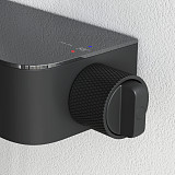 F078F222 Func, душ. система: см-ль-полка д/душа с ТМС: душ.штанга, верхн. душ квадр., ручн.душ, черн