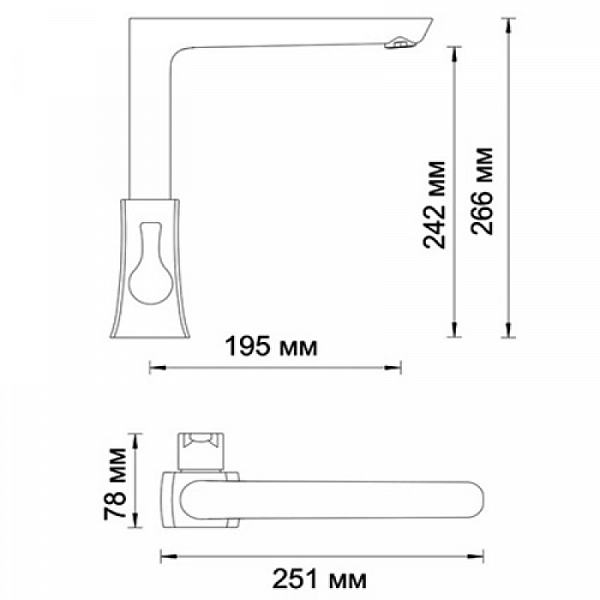Смеситель для кухни Wasserkraft Berkel 4807