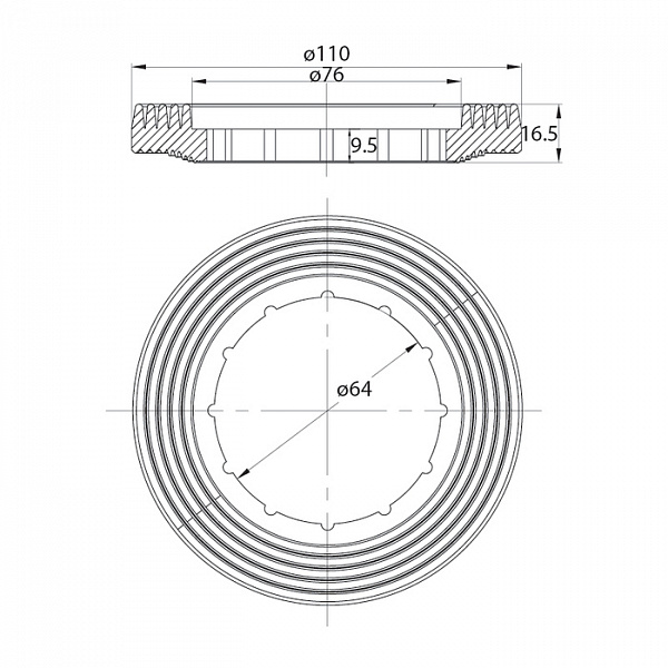 F012400-0007, Клапан впускной, нижний подвод, ID