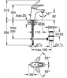 Комплект смесителей для ванной Grohe Eurostyle New 124416
