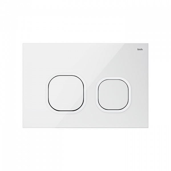 Клавиша смыва, универсальная, белый, Uniglass, 001, IDDIS, UNG01GWi77