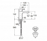 Смеситель Roca L90 для раковины 5A3B01C00