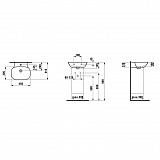 Рукомойник Laufen Ino 8.1530.1.000.104.1 45 см
