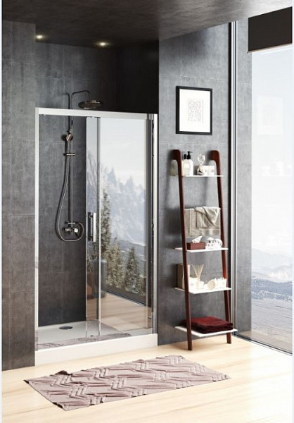 Душевая дверь Aquanet Delta NPE6121 120, прозрачное стекло NPE6121