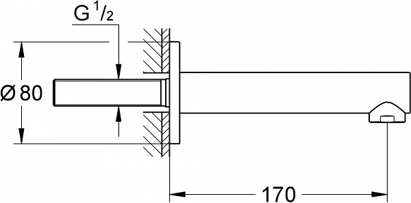 Излив для ванны Grohe Concetto 13280001