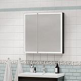 Зеркало-шкаф Континент "Mirror Box black Led" 600х800